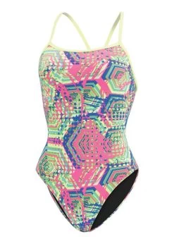 Dolfin Reliance Hive V-Back Swimsuit - Multi Pink