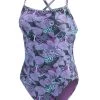 Uglies Revibe Rainforest Tie Back Swimsuit -Leisure Swimwear Paradise 0910rnfs 445 front