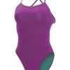 Uglies Womens Solid Tie Back Swimsuit - Purple -Leisure Swimwear Paradise 0910sld 290 front