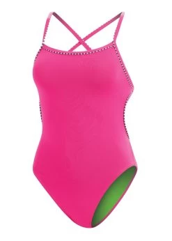 Uglies Revibe Solid Tie Back Swimsuit - Pink