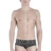 Akron Trap 14cm Trainer Swim Trunk - White / Black -Leisure Swimwear Paradise 1246 fr