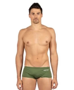 Akron Gus Solid 14cm Trainer Swim Trunk - Drago Green