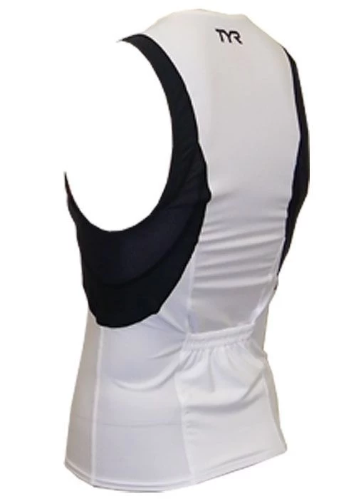 TYR Male Competitor Collection Singlet White/Black 4 TYR Male Competitor Collection Singlet White/Black - Image 2