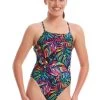 Amanzi Women's Tropical Twilight Tie Back Swimsuit -Leisure Swimwear Paradise 1 2 13