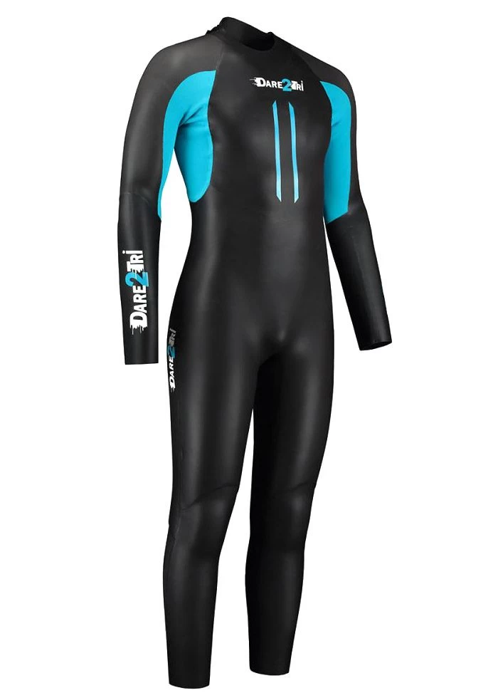 Dare2Tri Mens MACH2 Wetsuit - Black / Blue 3 Dare2Tri Mens MACH2 Wetsuit - Black / Blue