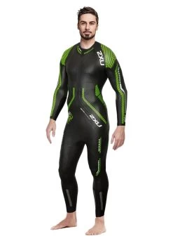 2XU Mens Propel Pro Wetsuit - Black / Neon Green -Leisure Swimwear Paradise 2xu propel pro wetsuit internal black neon green gec 2018 mw5124cxs 0