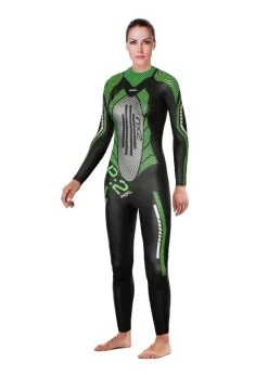 2XU Women's P:2 Propel Wetsuit - Black / Green -Leisure Swimwear Paradise 2xu women s p 2 propel wetsuit internal black mint green 2018 ww4993cxs 0
