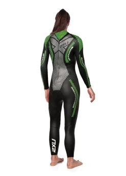 2XU Women's P:2 Propel Wetsuit - Black / Green -Leisure Swimwear Paradise 2xu women s p 2 propel wetsuit internal black mint green 2018 ww4993cxs 1