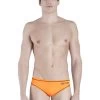 Akron Addison Evo Bicolour Brief- Orange / Black -Leisure Swimwear Paradise 444 02150 01 man front 1