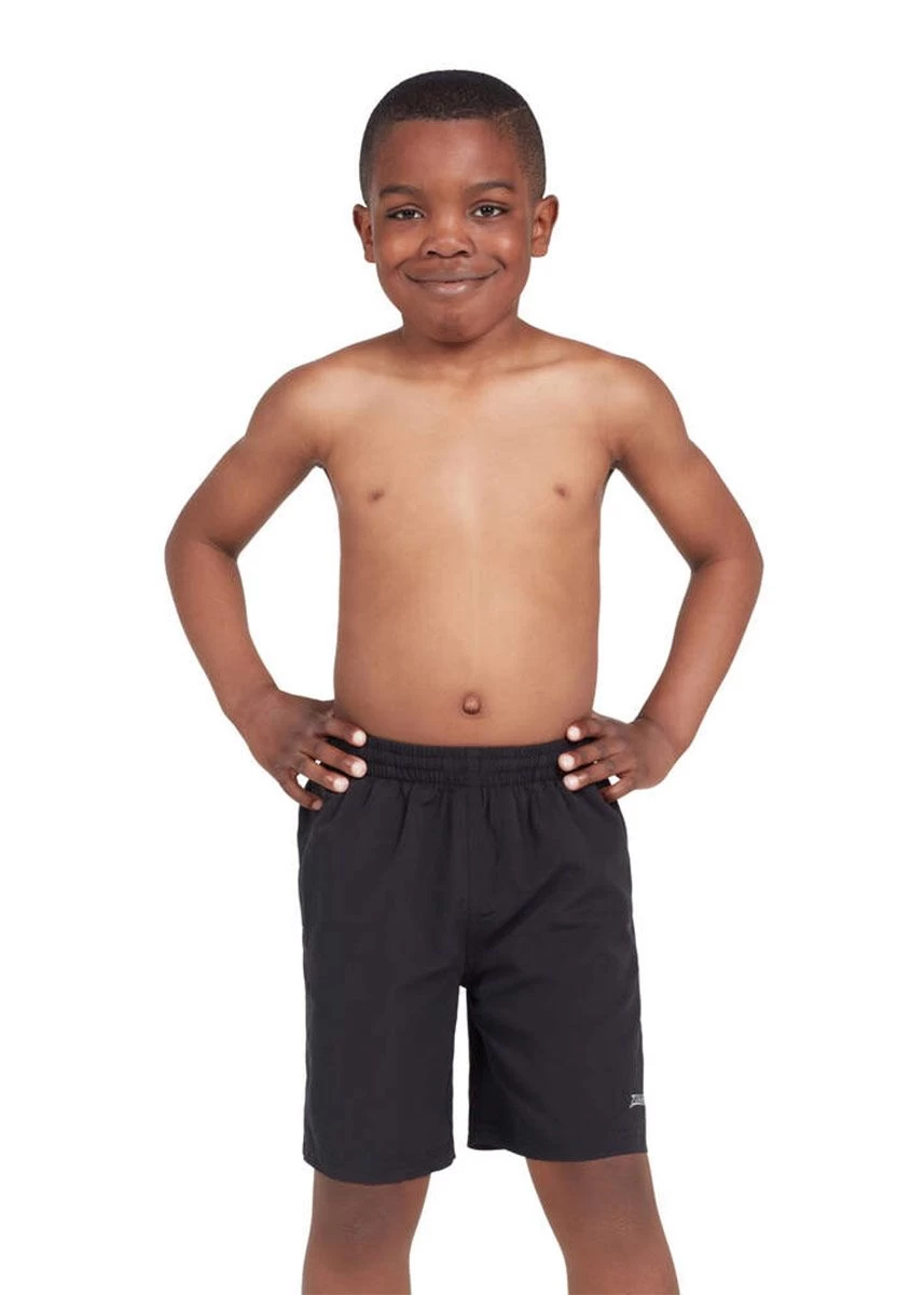 Zoggs Boys Penrith 15 Inch Length Ecordura Shorts - Black 3 Zoggs Boys Penrith 15 Inch Length Ecordura Shorts - Black