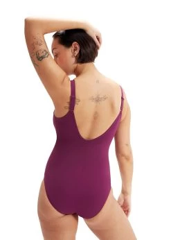 SPEEDO SHAPING AQUANITE 1 PIECE SWIMSUIT - BERRY COOL -Leisure Swimwear Paradise 8 00307015355 x3