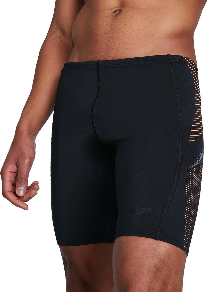 Speedo Tech Panel Jammer - Black/ Papaya Punch/ USA Charcoal 5 Speedo Tech Panel Jammer - Black/ Papaya Punch/ USA Charcoal - Image 3