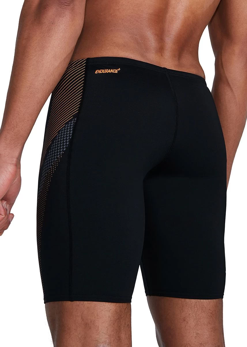 Speedo Tech Panel Jammer - Black/ Papaya Punch/ USA Charcoal 6 Speedo Tech Panel Jammer - Black/ Papaya Punch/ USA Charcoal - Image 4