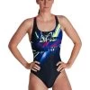 Speedo Placement Digital Powerback Swimsuit - Black/ Magenta/ Blue/ Yellow -Leisure Swimwear Paradise 8 06187h045 1