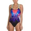 Speedo Neon Fan Placement Double Crossback Swimsuit- Black/ Aquasplash/ Red -Leisure Swimwear Paradise 8 10626d279 a 1