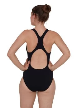 Speedo Women's Essential Endurance+ Medalist Swimsuit - Black 6 Speedo Women's Essential Endurance+ Medalist Swimsuit - Black -Leisure Swimwear Paradise 8 125150001 c