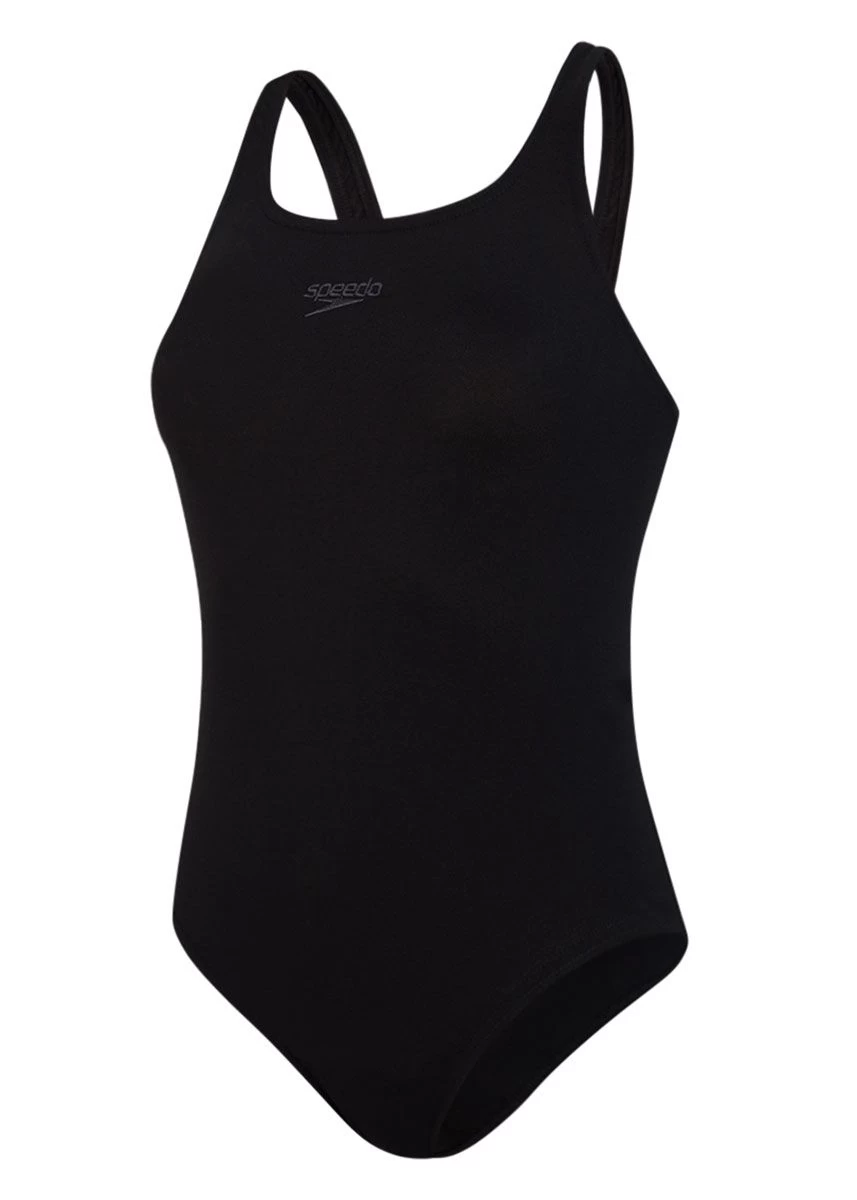 Speedo Women's Essential Endurance+ Medalist Swimsuit - Black 5 Speedo Women's Essential Endurance+ Medalist Swimsuit - Black - Image 3