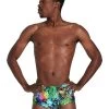 Speedo Lucid Jungle 17cm Training Brief - Green/ Adriatic/ Red/ Black