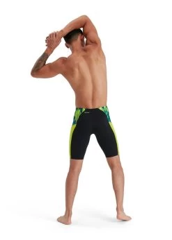 Speedo Eco Endurance+ Splice Jammer - Black/ Lime/ Nordic Teal -Leisure Swimwear Paradise 8 13444g812 x2