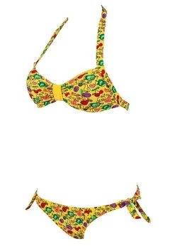 Arena Womens Little Fruit Neckholder Swim Bikini Yellow -Leisure Swimwear Paradise 87040 31 little fruit neckholder 2