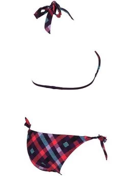 Arena Womens Checks Triangle Swim Bikini Purple/Plum -Leisure Swimwear Paradise 87060 99 checks triangle back 2