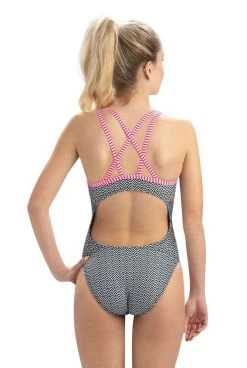 Uglies Hyper Tropic Double Strap Keyhole Back Swimsuit 9 Uglies Hyper Tropic Double Strap Keyhole Back Swimsuit -Leisure Swimwear Paradise 8810hptr 998 3