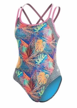 Uglies Hyper Tropic Double Strap Keyhole Back Swimsuit