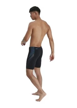 Speedo Tech Panel Jammer - Black/ Pool/ Charcoal -Leisure Swimwear Paradise 8 04512g689 4