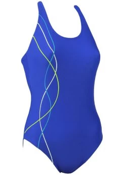 Aquasphere Bailey Womens Costume - Royal Blue / Lime Green -Leisure Swimwear Paradise aqua sphere bailey swimsuit 02 1