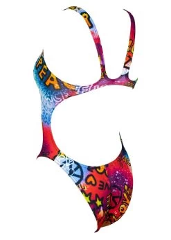 Aquarapid Womens Peace Swimsuit -Leisure Swimwear Paradise aquarapid 9 back 1 2