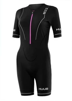 HUUB Women's Aura Long Course Tri Suit - Black / Purple -Leisure Swimwear Paradise aurlcs