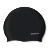 Dolfin Solid SIlicone Cap - Black -Leisure Swimwear Paradise cap 8