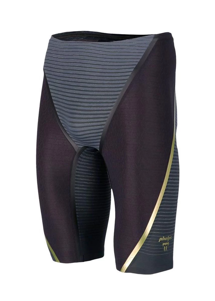 Phelps Men's Matrix High Waist Jammer - Black/ Grey 3 Phelps Men's Matrix High Waist Jammer - Black/ Grey