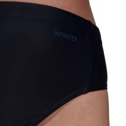 Adidas Mens Badge Swim Trunk - Black / Blue -Leisure Swimwear Paradise fj4698 3