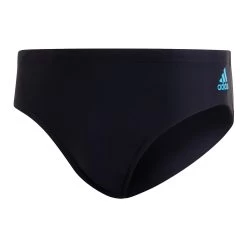 Adidas Mens Badge Swim Trunk - Black / Blue