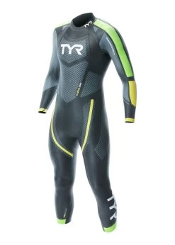 TYR Men's Category 5 Wetsuit - Black/Green/Yellow -Leisure Swimwear Paradise hcafm6 576 1