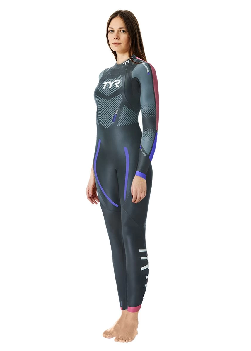 TYR Women's Category 3 Wetsuit - Black/Seafoam 3 TYR Women's Category 3 Wetsuit - Black/Seafoam