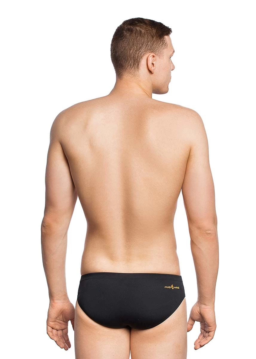 Mad Wave Men's Storm Swim Trunks - Black / Yellow 5 Mad Wave Men's Storm Swim Trunks - Black / Yellow - Image 3