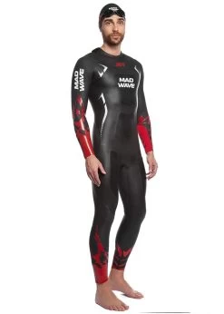 Mad Wave Men's Jet Wetsuit - Black / Red -Leisure Swimwear Paradise m2018 01 6 05w men jet 2