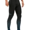 2XU Men's Power Recovery Compression Tights - Black/Denim -Leisure Swimwear Paradise ma4417b blk dnm 00