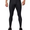 2XU Men's Accelerate Compression Tights - Black/Arrow Stripe Nero 1 2XU Men's Accelerate Compression Tights - Black/Arrow Stripe Nero -Leisure Swimwear Paradise ma4476b blk asn