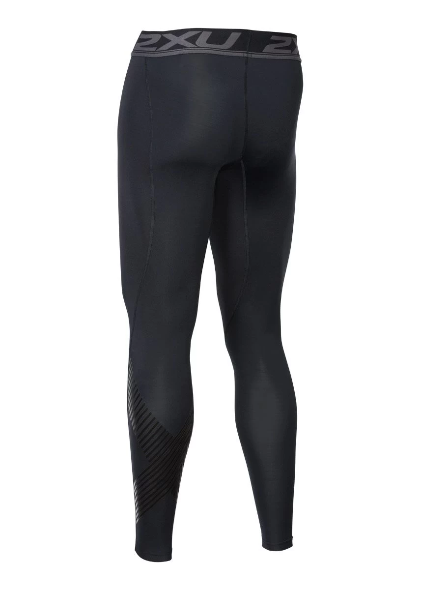 2XU Men's Accelerate Compression Tights - Black/Arrow Stripe Nero 6 2XU Men's Accelerate Compression Tights - Black/Arrow Stripe Nero - Image 5