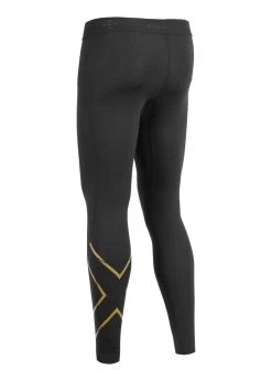 2XU Men's MCS X Training Competition Tights - Black/Gold -Leisure Swimwear Paradise ma5365b blk gld 01