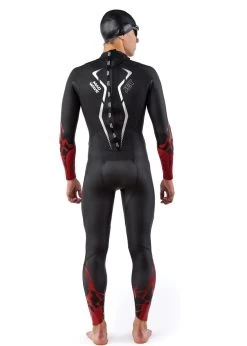 Mad Wave Men's Jet Wetsuit - Black / Red -Leisure Swimwear Paradise mens jet back