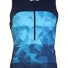 2XU Men's Active Tri Singlet - Midnight/Blue Terrain -Leisure Swimwear Paradise mt5541a f