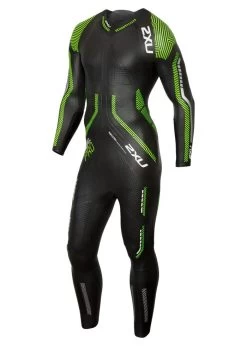 2XU Mens Propel Pro Wetsuit - Black / Neon Green