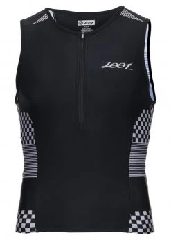 Zoot Suit Men's Performance Tri Tank - Silver Checkers
