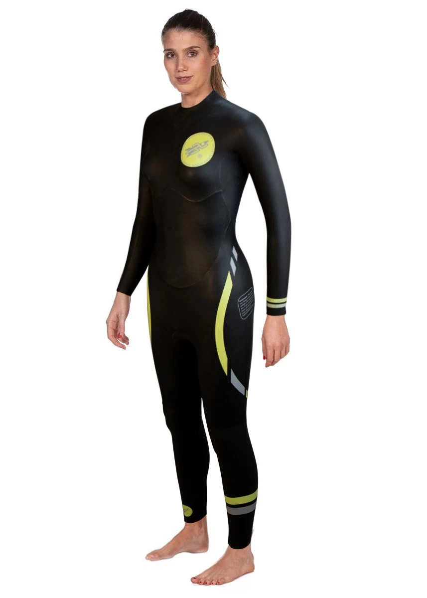 Rocket Science Sports Women's Basics Wetsuit- Black / Yellow 4 Rocket Science Sports Women's Basics Wetsuit- Black / Yellow - Image 2