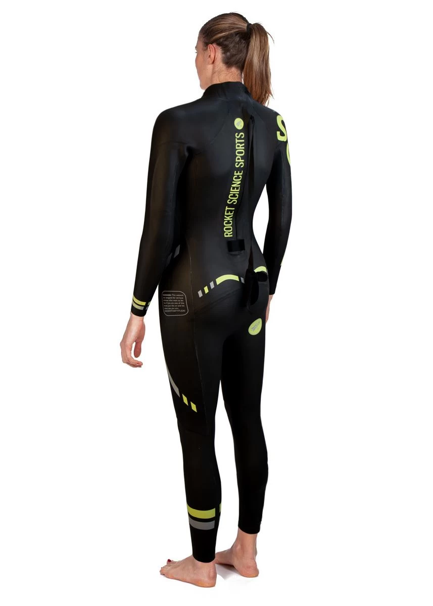 Rocket Science Sports Women's Basics Wetsuit- Black / Yellow 5 Rocket Science Sports Women's Basics Wetsuit- Black / Yellow - Image 3
