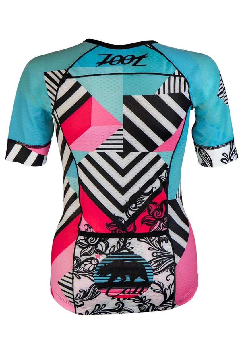 Zoot Suit Women's LTD Tri Short Sleeve Aero Jersey - Cali 19 6 Zoot Suit Women's LTD Tri Short Sleeve Aero Jersey - Cali 19 - Image 4